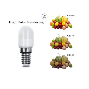 Šaldytuvas lempos Kvepalai Mini LED E14 1.5 W 230V SMD 2835 5VNT/daug Šaldytuvas Lempos Šviesa