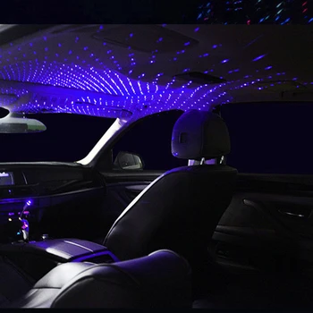 Naujų Automobilių Stogo Star Šviesos Interjero LED Žvaigždėtą Lazeriu Atmosferą Projektorius UŽ Vauxhall Opel Astra G/GTC/J/H Rk