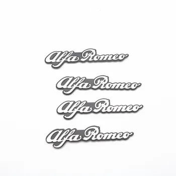 3D Automobilių Lipdukas Stilius Aliuminio Emblema interjero Garsiakalbių garso Ženklelis Alfa Romeo 159 147 156 166 Giulietta Giulia Mito Voras