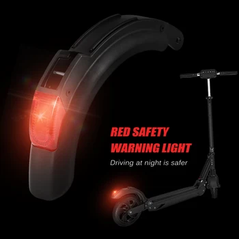 8 Colių Elektrinis Motoroleris, Sparnas Galinis Saugos Įspėjamoji Lemputė Mudguard Lempa LED Stabdžio Raudona Uodega Šviesos Kugoo Sparnas Galinis