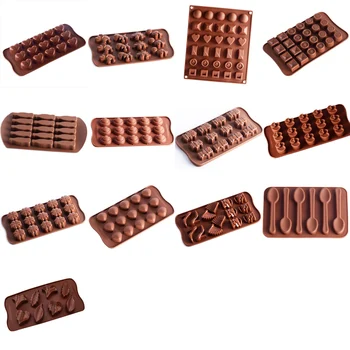 Įvairių formų Aukštos kokybės, Aplinkos Apsaugos silikono šokolado pelėsių apversti saldainiai torto kepimo formą kristalų klijai Kūrybos