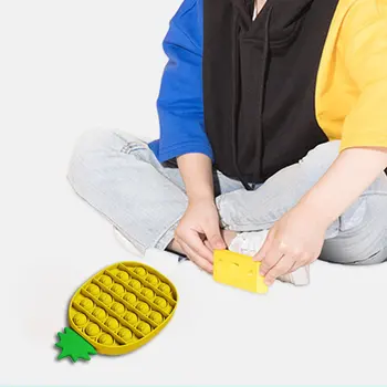 Ananasų Formos Push Pop Burbulas Jutimo Fidget Žaislai Streso Atsarginiais Nerimas Reljefas Išspausti Jutimo Žaislas Vaikams Suaugusieji