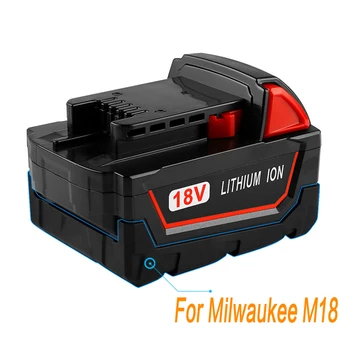 Originalus 18V 12800mAh Replacemet Ličio jonų 12.8 Ah Baterijos Milwaukee Xc M18 M18B Belaidžius Įrankiai Baterijas+Kroviklis