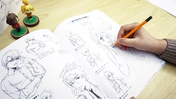 Knygų savarankiško Naujų Karšto 208pages Meno Komiksų Naujokas Įrašas Kinijos Manga Spalvinimo Knyga Vaikams, Vaikų Linijos Piešimo Knyga