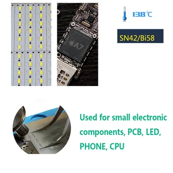 30g/55g bešvinio lydmetalio pasta 138 laipsnių priežiūros litavimo alavas iPhone PCB BGA LED aplinkos apsaugos tin purvo CPU