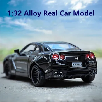 1:32 14.5 cm Realų Automobilio Modelį Lydinio Automobilių Diecast lenktynių automobilių žaislai berniukas Traukti Atgal, garso, šviesos, metalo žaislinius automobilius juoda mėlyna aukso raudona