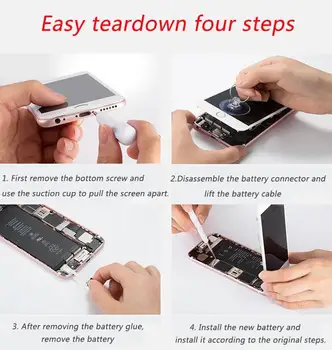 Mobiliojo Telefono Bateriją, Skirta iPhone 5S Pakeitimo Batterie 0 Ciklo Akumuliatorių Su Remonto Įrankių Rinkinys