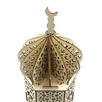 Mediniai Ramadanas Eid Mubarakas Papuošalai Namų Mėnulis Led Žvakės Šviesos Dekoro Accesories, Dėl Ramadano Naktį Šviesos Lempos Apdaila