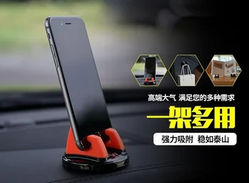 Automobilinis Telefono Laikiklis, 360 Laipsnių Besisukantis Anti Slip Silikono Mobiliojo Telefono Stovas Mount GPS Parama Xiaomi 