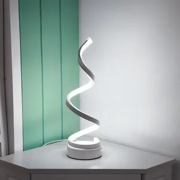 Modernus Minimalistinis LED Stalo Lempa, Miegamojo Lovos Akrilo Stalo Lempos Skaitymo Šviesos Naktį Šviesos Namų Apšvietimo ES Plug