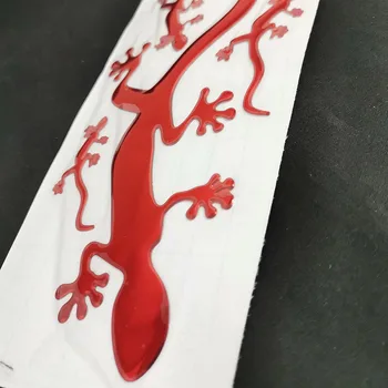 Mielas Max Gecko Mama ir vaikai Juokinga 3D automobilių lipdukas Automobilio stiliaus apdaila minkštas PVC lipdukas Chromuotas logotipas ženklelis lipdukas priedai