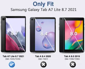 Aiškiai Galaxy Tab A7 Lite 8.7 2021,atsparus smūgiams Lašas Apsaugos Plonas, Lengvas TPU Skaidrus galinis Dangtelis Shell A7