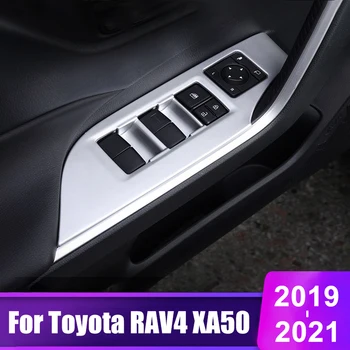 Toyota RAV4 2019 2020 2021 RAV 4 XA50 Automobilio Lango Stiklo Pakėlimo Jungiklis, Skydelis, Porankiai Apdailos Dangtelį, Interjero Priedai