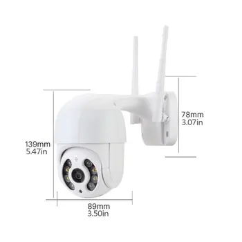 IP Kamera Dviguba Šviesos Šaltinis AI Smart Dome Kameros Išorės Vandeniui Dome IP Sukasi Wifi Kamera, Apsaugos Vaizdo Stebėjimo