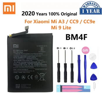 Originalus XIAO MI Aukštos Kokybės BM4F 4030mAh Telefono Baterija Xiaomi A3 CC9 CC9e Mi9 Lite Pakeitimo Baterijas Bateria