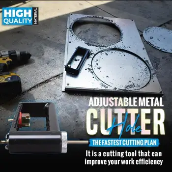 Reguliuojamas Metalo Skylę Pjovimo 51-304MM Aliuminio skardos Skylę Cutter Ortakių Ir Lakštinio Metalo, Atidarytuvas, Metalo Pjovimo Įrankis, Juoda