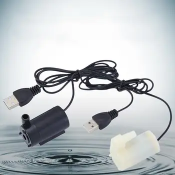 1pc Vandens Siurblys 1M USB Kabelis DC Išjungti 3v 5v 6 v Mini Panardinami Vandens Siurblys Usb Mažų Mikro Siurblys Pumpuoja Vandenį Priedai