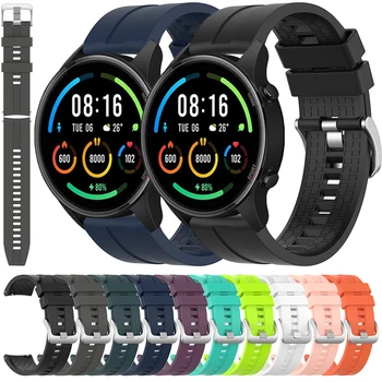 Silikono Watchband 22mm Dirželis Xiaomi Mi Žiūrėti Spalva Sporto Edition Smartwatch Pakeitimo Apyrankės Apyrankės Priedai