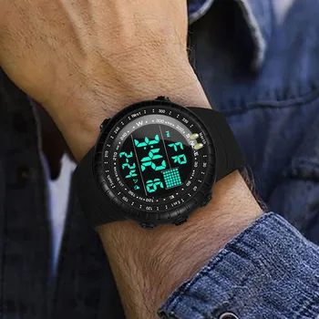 Vyrai Laikrodžiai 2021 Naujas Skaitmeninis Žiūrėti Mada Sporto LED Apšvietimas Laikrodis 50M atsparumas Vandeniui Chronograph Naras Žiūrėti Mens Reloj Hombre
