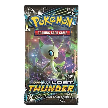 324 Korteles Pokemon Kortelės Sun & Moon Prarado Thunder Booster Box 