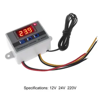 12V 24V 220V W3002 Skaitmeninis Temperatūros Reguliatorius 10A LED Termostato Reguliatorius U7EA