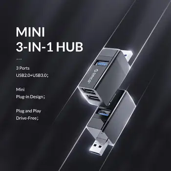 USB Koncentratorių, Mini 3.0 Splitter 3-port High Speed Išsiplėtė Dropshipping Nešiojamas Desktop HUB Wireless T5I7
