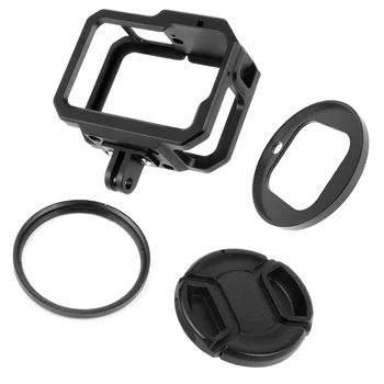 Už Gopro 9 Metalo Apsauginis Rėmelis, Narve Platformą, dėl GoPro Hero 9 Black Veiksmų Fotoaparato Priedai w 52mm UV Objektyvo Filtro Apsodo Adapteriu