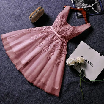 Elegantiškas Pearl Pink Prom Dresses 