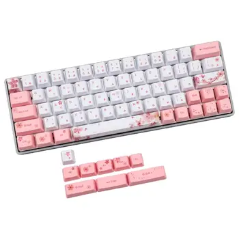 G32B OEM PBT Cherry Blossom Keycap Klaviatūros Keycaps Dažų Sublimacijos korėjiečių ir Japonų