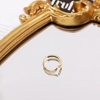 Minimalistinio Aukso Metalo Didina Atidaryti Žiedai Moterims, Elegantiškas Geometrinis Kaulų Piršto Žiedą Moteriška Šalis Vestuvių Papuošalai