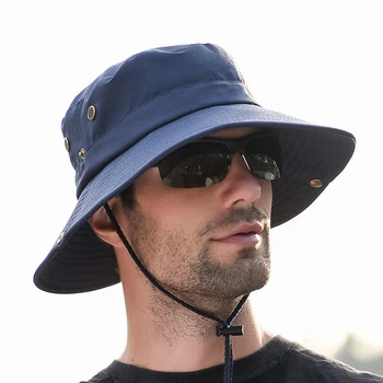 Lauko Saulės Skrybėlę Vyrų Alpinizmo Didelis Kraštų Kvėpuojantis Skrybėlę Vyrų Apsauga nuo Saulės UV Žvejys Skrybėlę Bžūp