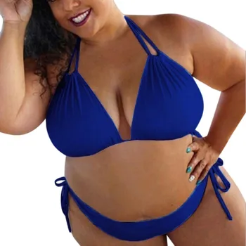 Didelių dydžių bikini moterims Bikini Nustatyti maudymosi kostiumėlį, Maudymosi Kostiumą, maudymosi Kostiumėliai, Kietas Push Up Kamšalu Plius Dydis d91202