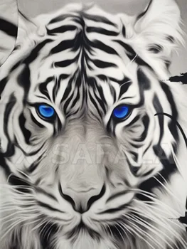 Gyvūnų White Tiger 3D visoje Spausdinti Plius Dydis Hoodie Vyras Moteris Harajuku Outwear Užtrauktukas Puloveris Palaidinukė Atsitiktinis Unisex Striukė