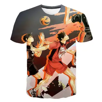 Vasarą studentų asmenybės haikyuu anime t-shirt vyrams kokybės patogūs haiyuu manga grafinis t-shirt už berniukas vaikas anime viršų