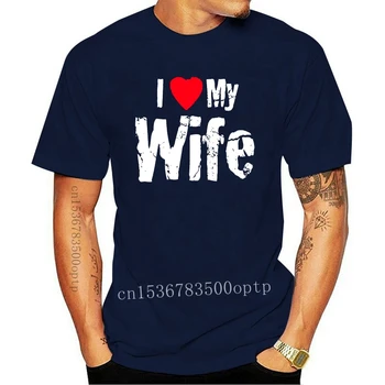 Aš Myliu Savo Žmoną T-Shirt Dovana Vyrui T Shirt Marškinėliai Tee Tėvo Diena Dovanos didesnio Dydžio Ir Spalvos