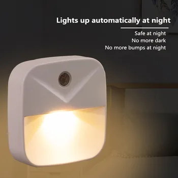 Namų LED Naktiniai Nakties Šviesos Intelligent Jutiklis Nakties Šviesos diodų (LED Plug-Energijos taupymas apšvietimo Valdymas, Šviesos, Naujumo Kūrybos Dovana