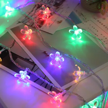 LED Eilutės Šviesos Girlianda Priedai Minkšto silikono Vyšnių Žiedų 100vnt/Maišas gali būti Dekoro LED String Žibintai Atostogų Apšvietimas