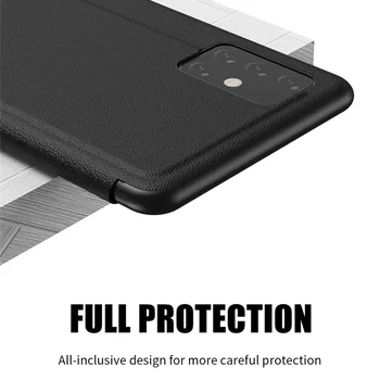 Smart Flip Cover Atveju Xiaomi Mi Poco M3 X3 NFC 10T Lite Redmi Pastaba 10 10 9 8 7 Pro Max 8T, 7A, 8A 9 Premjero 9A 9C 9AT 9T Atveju