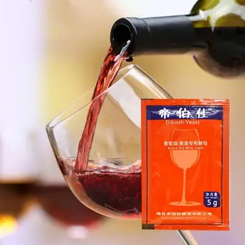 Vyno Namų Alaus Mielių Saccharomyces Cerevisiae Vyno Mielių, 5g 25 KG Vynuogių Alkoholio, Aktyvių Sausų Mielių Tirpalą Maker Prekes