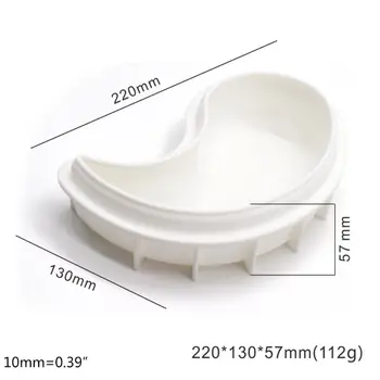 3D YIN YANG Formų Silikono Formos Dekoravimo Pelėsių Apledėjimo Cukraus Saldainiai Gum Paste Formos Tortas Amatų Kepimo Formų Bakeware Visos