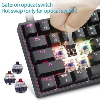 Skyloong GK68S 68 Klavišus Belaidžio Hot Swap Mechaninė Klaviatūra RGB Apšvietimu PBT Keycap 