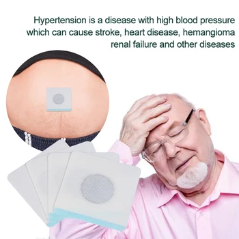 4Pcs/box Hipertenzija Acupoints Pleistras Sumažinti Kraujo Spaudimą, Stabilizuoti Cukraus kiekį Kraujyje Gydymas, galvos Svaigimas Medicinos Gipso Lopai