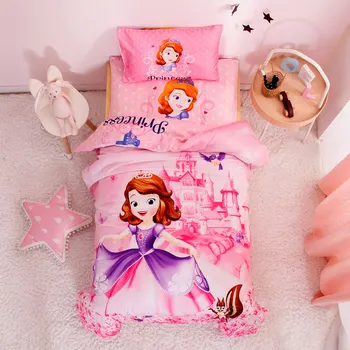 Juoda Rausva antklode padengti Elsa princesė patalynės mergaičių miegamasis dekoro medvilnės coverlets kūdikių bamblys lovelę cot bed nustatyti šalikas 3D