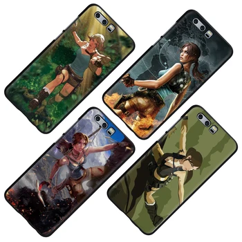 Lara Croft Tomb Raider žaidimas, Minkštas Telefono Dangtelį Atveju Huawei Honor Pastaba 6A 7A 7X 8X 9X 8 9 10 Lite 8C 20 Pro