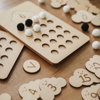 1Set Skaitmeninis Atitikimo Versija Montessori Naudos Intelektinės Žaislai ikimokyklinio Ugdymo Vaikų Matematikos Pažinimo Pastate