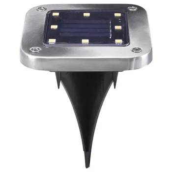 4Pcs Lauko Saulės Apšvietimo Galia 8 LED Palaidotas Šviesos Po Žeme Lempos Vandeniui Kelią Taip, Sodo Veją Kieme Kalėdų Aikštėje Lam