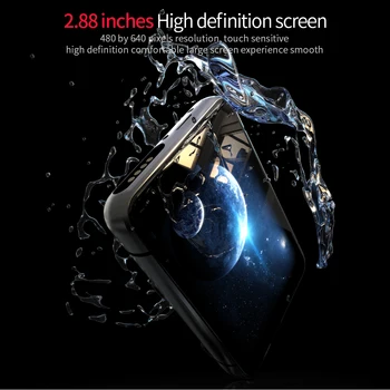 Nuimamas 4G Lte Smartwatch Didelis Ekranas 64GB AMOLED SIM Kortelės, GPS 13MP Dual Kameros Vandeniui Sporto Digital Smart Watch Vyrams