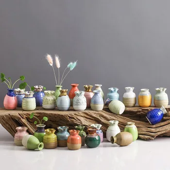 YeFine Atsitiktiniai Pristatymo Mini Vaza Dekoracija Namuose Keramikos Mažas Jardiniere