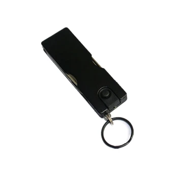 Lauko Daugiafunkcį Mini Keychain Peilis LED Šviesos Nagų Clipper Earpick Žirklės Tweezer Kišenėje EDC Įrankiai Multi Pėsčiųjų Įrankių