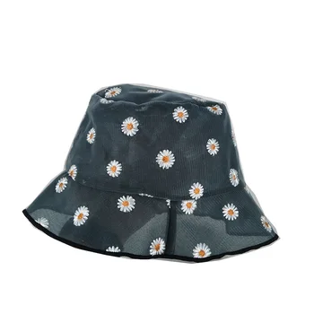 Pasakų Daisy gėlių nėrinių žvejys skrybėlę, plonas stiliaus kvėpuojantis paviršius mažas skėtį nuo saulės baseino skrybėlę